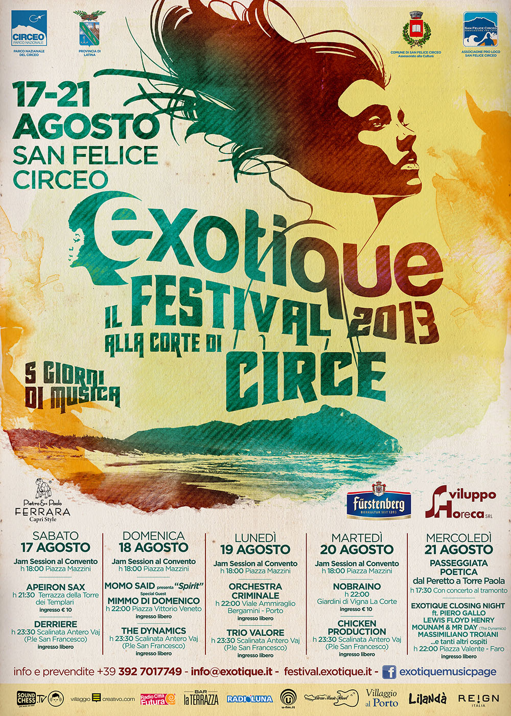 Exotique 2013 – il Festival alla Corte di Circe – S.F.Circeo 17-21 Agosto