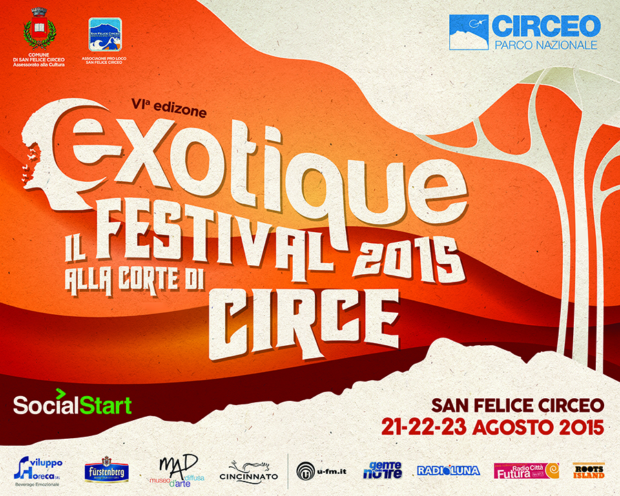 Exotique 2015 – Il Festival alla Corte di Circe, dal 21 al 23 Agosto a San Felice Circeo