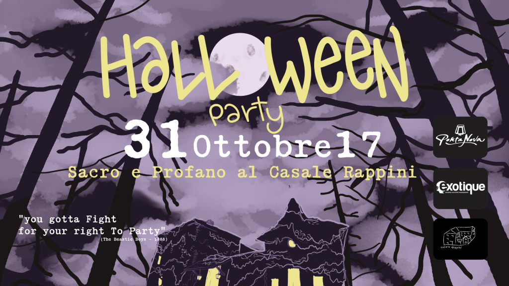 Halloween Party 2017. Sacro e Profano al Casale Rappini!