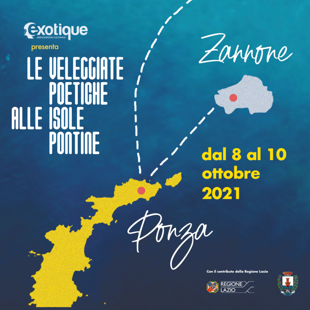 Le Veleggiate Poetiche alle Isole Pontine dal 8 al 10 ottobre 2021