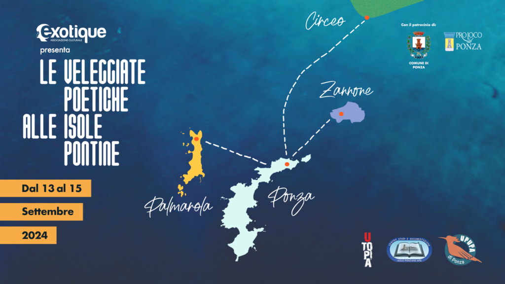 Le Veleggiate Poetiche alle Isole Pontine dal 13 al 15 settembre 2024