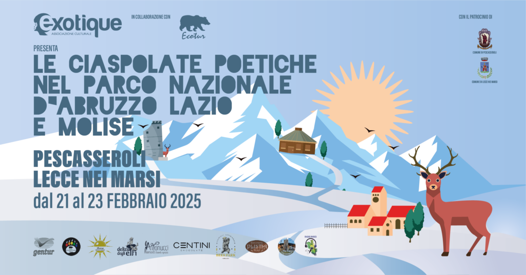 Le Ciaspolate Poetiche nel Parco Nazionale d’Abruzzo Lazio e Molise – Pescasseroli e Lecce Nei Marsi dal 21 al 23 febbraio 2025