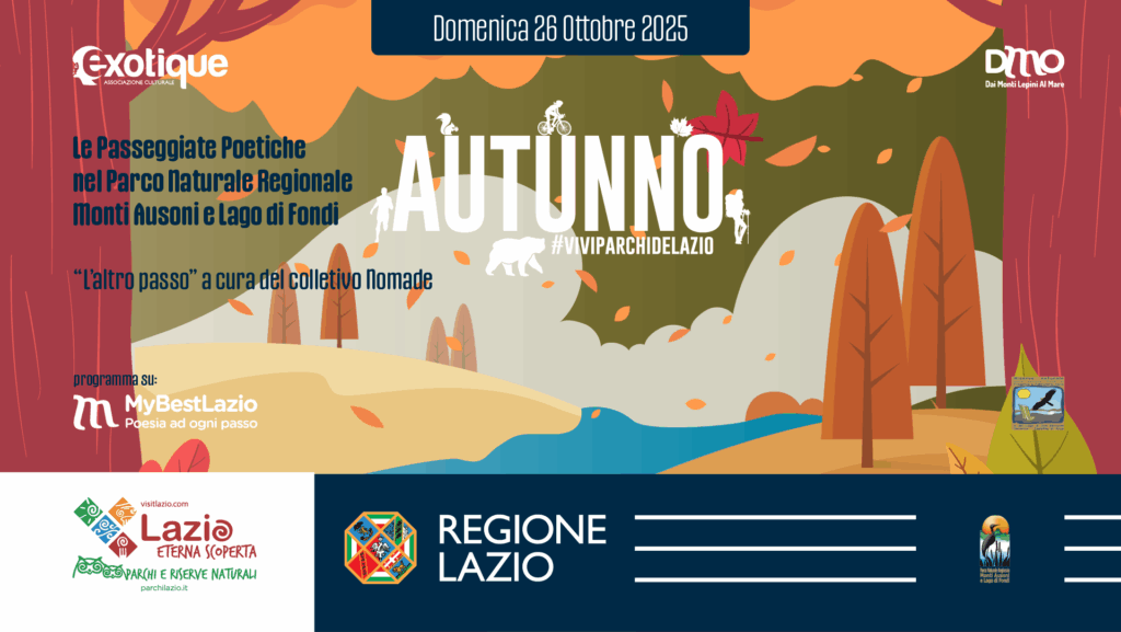 Le Passeggiate Poetiche nel Parco Naturale Regionale Monti Ausoni e Lago di Fondi – Lago Di San Giovanni Incarico – 26 ottobre 2025