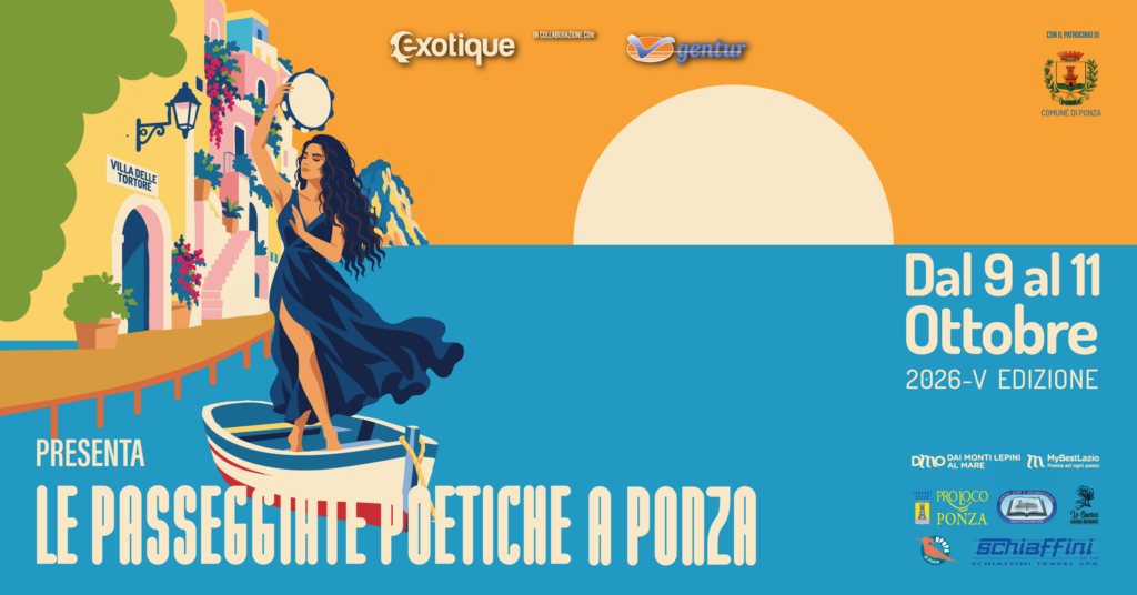 Le Passeggiate Poetiche a Ponza dal 9 al 11 ottobre 2026 – Un modo nuovo per scoprire passo dopo passo le Isole Ponziane